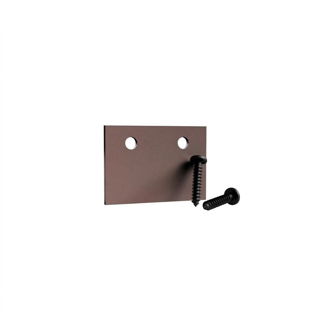 E002347_1 Plug for U profile 40x25mm brown - Image 1